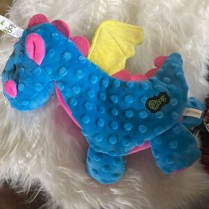 Blue and Pink dragon dog toy